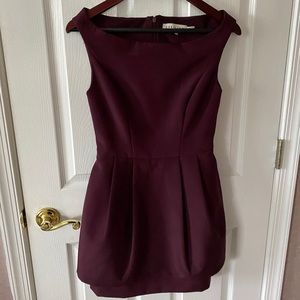 Plum cocktail dress